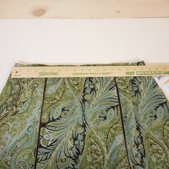 NWT Emma James Women's size 16W Green Paisley Floral Lined Midi Vintage - Picture 5 of 11